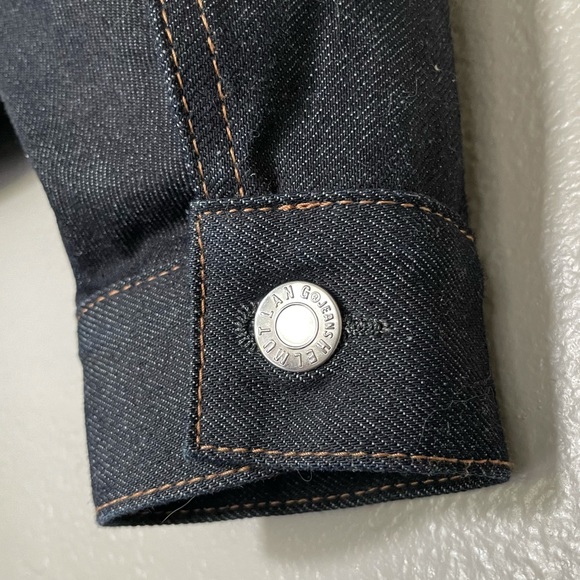 New Helmut Lang Femme Trucker Indigo Denim Jacket - Picture 12 of 14